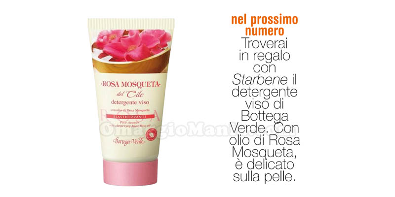 detergente Bottega Verde in omaggio con Starbene anticipazione