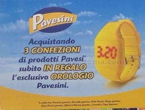orologio Pavesini omaggio
