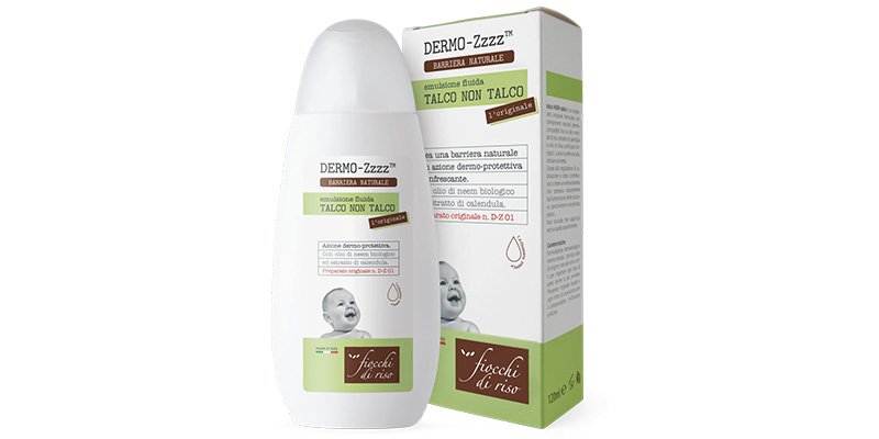 diventa tester Dermo-Zzzz talco non talco Emulsione di Fiocchi di Riso