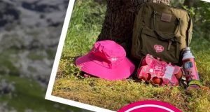 vinci box con cappello, borraccia e zaino Pink Lady