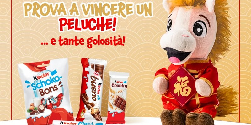 vinci peluche Kinder Capodanno Cinese 2026