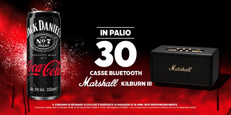 concorso Gusta il Mix e prova a vincere con Jack Daniel's e Coca-Cola