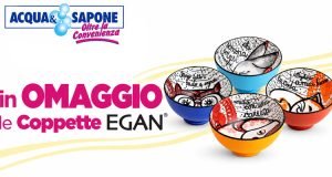 coppette Egan omaggio con Acqua & Sapone